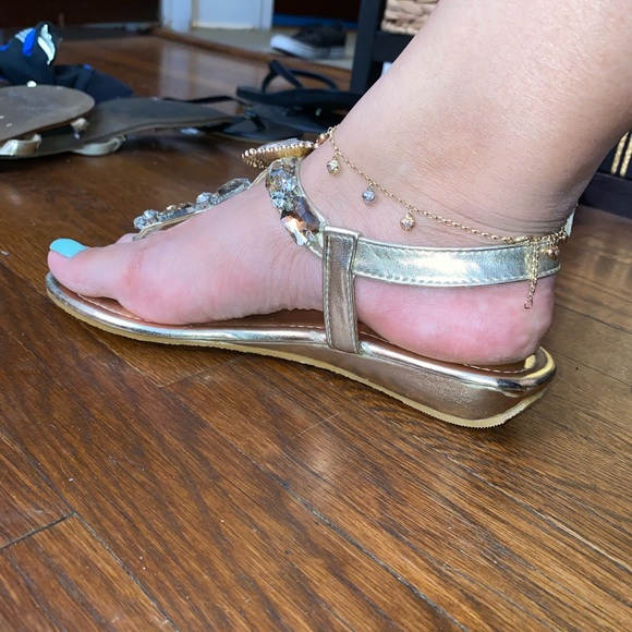 NEW Rhinestone Sandals - Picture 7 of 8